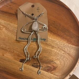 Artistic Silver Pendant- Jellyfish